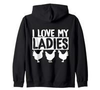 Funny Chicken Keeper Backyard Hen Lover Zip Hoodie