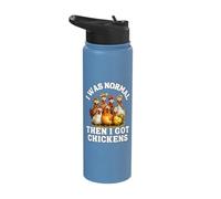 Funny Chicken Lover Crazy Hens Lover Humor Stainless Steel Insulated Water Bottle