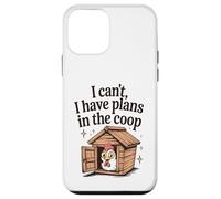 Funny Chicken Lover I Can't I Have Plans in the Coop Womens Case for iPhone 12 mini