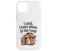 Funny Chicken Lover I Can't I Have Plans in the Coop Womens Case for iPhone 14 Plus