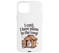 Funny Chicken Lover I Can't I Have Plans in the Coop Womens Case for iPhone 15 Plus