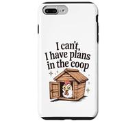 Funny Chicken Lover I Can't I Have Plans in the Coop Womens Case for iPhone 7 Plus/8 Plus