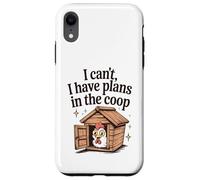 Funny Chicken Lover I Can't I Have Plans in the Coop Womens Case for iPhone XR
