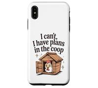 Funny Chicken Lover I Can't I Have Plans in the Coop Womens Case for iPhone XS Max