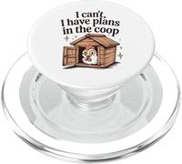 Funny Chicken Lover I Can't I Have Plans in the Coop Womens PopSockets PopGrip for MagSafe