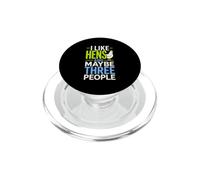 Funny Chicken Lover I Like Hens And Maybe Three People PopSockets PopGrip for MagSafe
