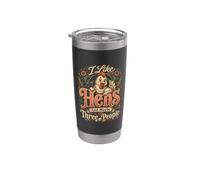 Funny Chicken Lover I Like Hens and Maybe Three People Stainless Steel Insulated Tumbler