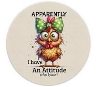 Funny Chicken Mouse Pad, Coquette Green Bow Chicken Mouse Pads for Wireless Mouse Computers Laptop Desk Accessories, Chicken Gifts for Women Chicken Lovers, Funny Chicken Gifts