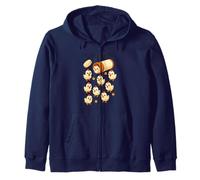 Funny Chicken My Happy Pills Animal Lover Boys Girls Kids Zip Hoodie