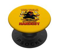 Funny Chicken Ninja Barnyard Humor Rooster Warrior Graphic PopSockets Adhesive PopGrip