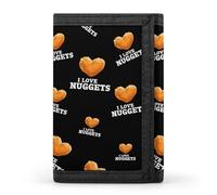 Funny Chicken Nugget Funny Trifold Wallet RFID Blocking Front Pocket Wallets with ID Window Gifts for Men Women