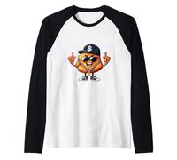 Funny Chicken Nuggets Humor Powered by Chicken Nuggets Raglan Baseball Tee