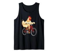 Funny Chicken On A Bicycle Cycling Tank Top