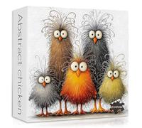 Funny Chicken Puzzle for Adults 1000 Pieces,PICKFORU Abstract Chicken Jigsaw Puzzle, Cute Animal Rooster Puzzle Impossible Challenge