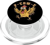 Funny Chicken Rooster Meme F Caw F Poultry Farm Farmer Gift PopSockets PopGrip for MagSafe