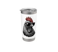 Funny Chicken Version Retro Rooster Sunglasses Stainless Steel Insulated Tumbler
