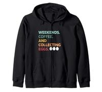 Funny Chicken Whisperer Collecting Eggs Farming Life Farm Zip Hoodie