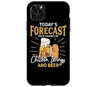 Funny Chicken Wing And Beer Fan - Today Forecast Beer Wings Case for iPhone 11 Pro Max