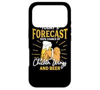 Funny Chicken Wing And Beer Fan - Today Forecast Beer Wings Case for iPhone 17 Pro