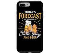 Funny Chicken Wing And Beer Fan - Today Forecast Beer Wings Case for iPhone 7 Plus/8 Plus
