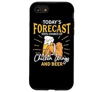 Funny Chicken Wing And Beer Fan - Today Forecast Beer Wings Case for iPhone SE (2020) / 7/8
