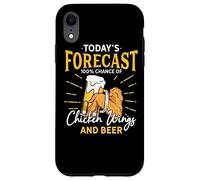 Funny Chicken Wing And Beer Fan - Today Forecast Beer Wings Case for iPhone XR