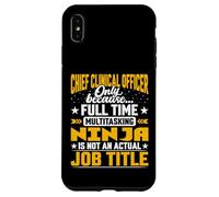 Funny Chief Clinical Officer Job Title Case for iPhone XS Max