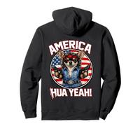 Funny Chihuahua America Yeah Funny US Flag Pullover Hoodie
