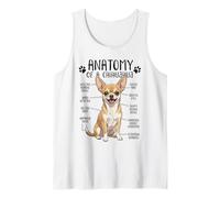 Funny Chihuahua Anatomy of A Chihuahua Dog Owner Pet Lover Tank Top
