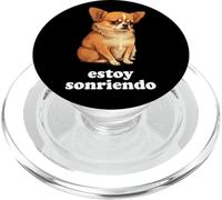 Funny Chihuahua and Spanish "I'm Smiling" PopSockets PopGrip for MagSafe