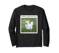 Funny Chihuahua Dante's Inferno Hope Quote Silly Weird Humor Long Sleeve T-Shirt