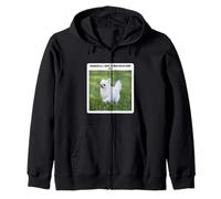 Funny Chihuahua Dante's Inferno Hope Quote Silly Weird Humor Zip Hoodie