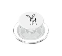 Funny Chihuahua Doodle Hand Drawn Sketch Dog Drawing PopSockets PopGrip for MagSafe