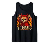 Funny Chihuahua El Diablo Cute Little Devil Vintage Dog Tank Top