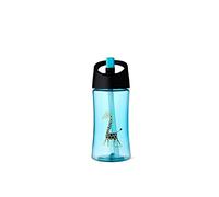 Carl Oscar Funny children's drinking bottle with handle, the bottle can be held upright while drinking 0,35 L in turquoise