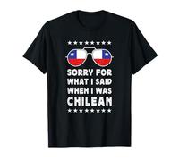 Funny Chilean Joke Proud Chilean Pride Chile Flag T-Shirt