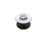 Funny Chill The Fourth Out Duck American Flag Popsicle PopSockets Adhesive PopGrip