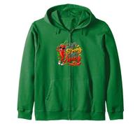 Funny Chilli Pepper Positive Ageing Design Zip Hoodie