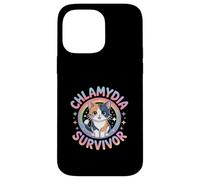 Funny Chlamydia Survivor Kawaii Anime Cat Case for iPhone 14 Pro Max