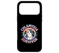 Funny Chlamydia Survivor Kawaii Anime Cat Case for iPhone 17 Pro Max