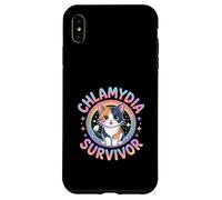 Funny Chlamydia Survivor Kawaii Anime Cat Case for iPhone XS Max