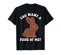 Funny Chocolate Bunny Rabbit Egg Hunting Happy Easter Season T-Shirt