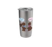 Funny Chocolate Bunny Rabbit Happy Easter Sunday Stainless Steel Insulated Tumbler