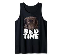Funny Chocolate Lab Dog Bed Time Brown Labrador Retriever Tank Top