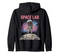 Funny Chocolate Labrador Astronomy Astrophysics Astronauts Zip Hoodie
