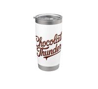 Funny Chocolate Thunder Meme Dessert Power Sweet Tooth Stainless Steel Insulated Tumbler