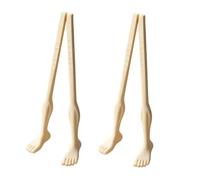 Funny Chopsticks | 2 Pairs Humorous Non-Slip Reusable - Feet Chopsticks Dinner Utensils | for Adults, Lovers, Families, Friends, Women, Men