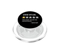 Funny Christian Bible God Jesus Believer Satan Bad Reviewing PopSockets PopGrip for MagSafe