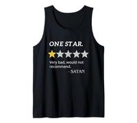 Funny Christian Bible God Jesus Believer Satan Bad Reviewing Tank Top