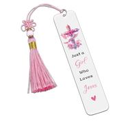 Funny Christian Bookmark for Girls Women Metal Bible Bookmark Gifts for Baptism Christian Woman Pastor Daughter Sisters Friends - Christmas Easter Birthday Church Scripture Study Gift